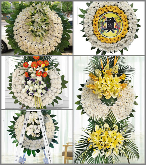 湖南永州祁阳县潘市镇苏木村花圈速递